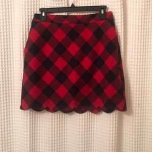 red gingham crown & ivy skirt